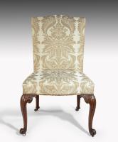 carved mahogany side chair