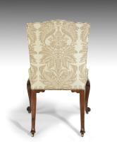 carved mahogany side chair
