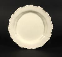 English Pottery Shell-edge Creamware  Plate, Circa 1775-85